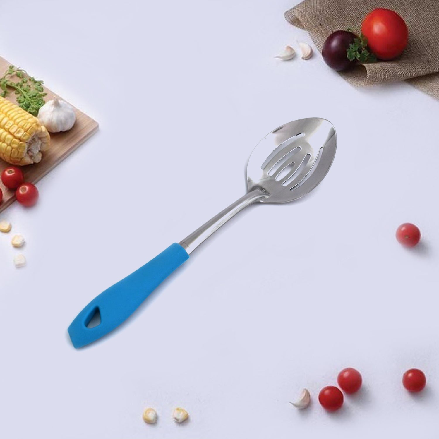 7040 SS Frying Spoon for serving and having food stuffs and items which needs to be fried and crispy. 7040 SS Frying Spoon for serving and having food stuffs and items which needs to be fried and crispy.